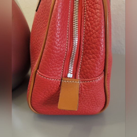 Dooney & Bourke Vintage Red Bowling Leather Handbag - Picture 13 of 13